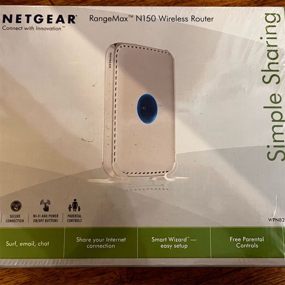 Netgear RangeMax N150 Wireless Router Dual-Band 4 LAN Ports White
